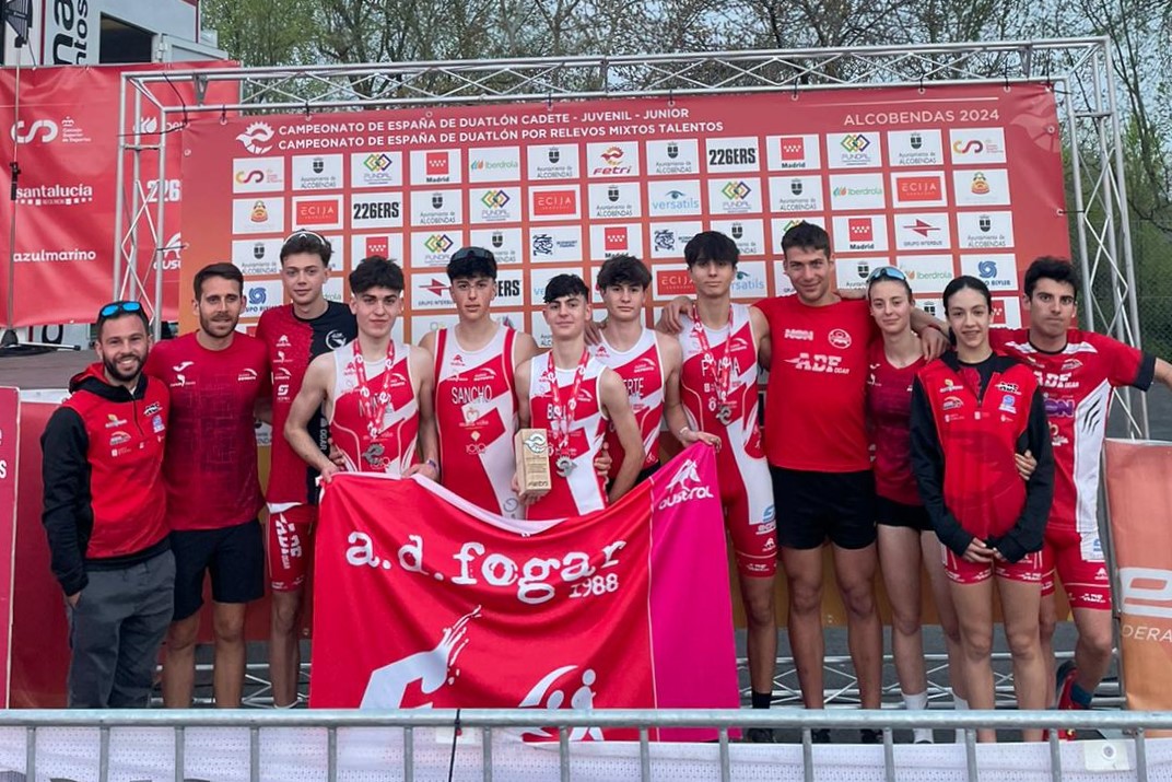 Os xuvenís acadaron o título de Subcampións de España de Dúatlon 