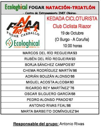 El Ecologhical se suma a la kedada del C.Ciclista Riazor