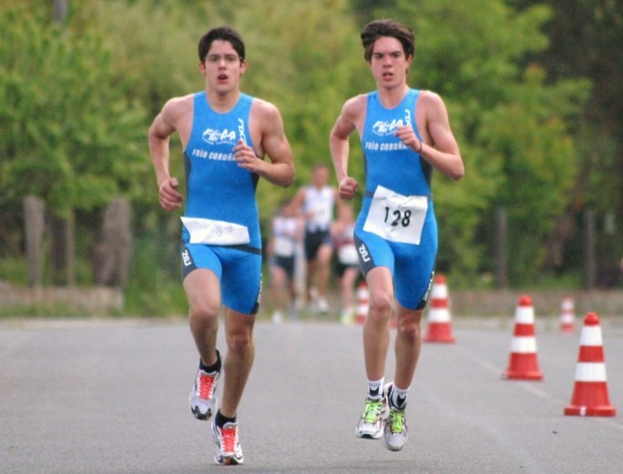Los cadetes del Fogar campeones gallegos de duatlón escolar