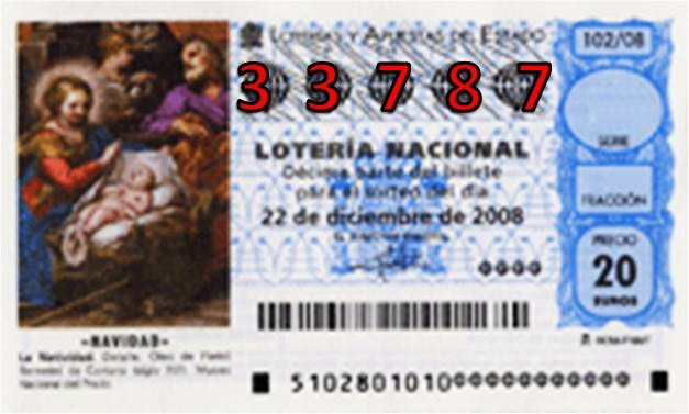 LOTERIA de NAVIDAD 2009 de la A.D. FOGAR