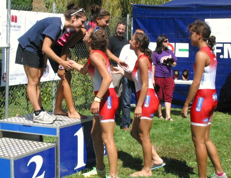 Los del Fogar fueron 2º y 5º en el XXII Triatlón do Miño