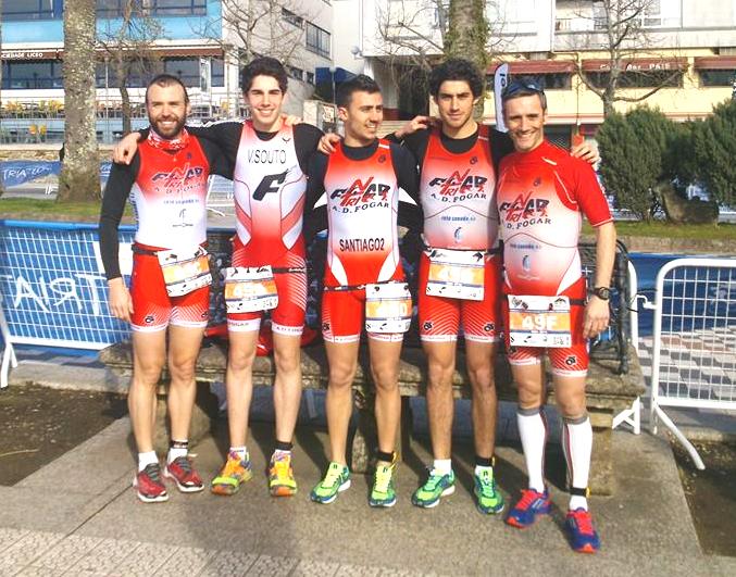 Buen concurso del Fogar en el Nacional de Duatlón de Noia