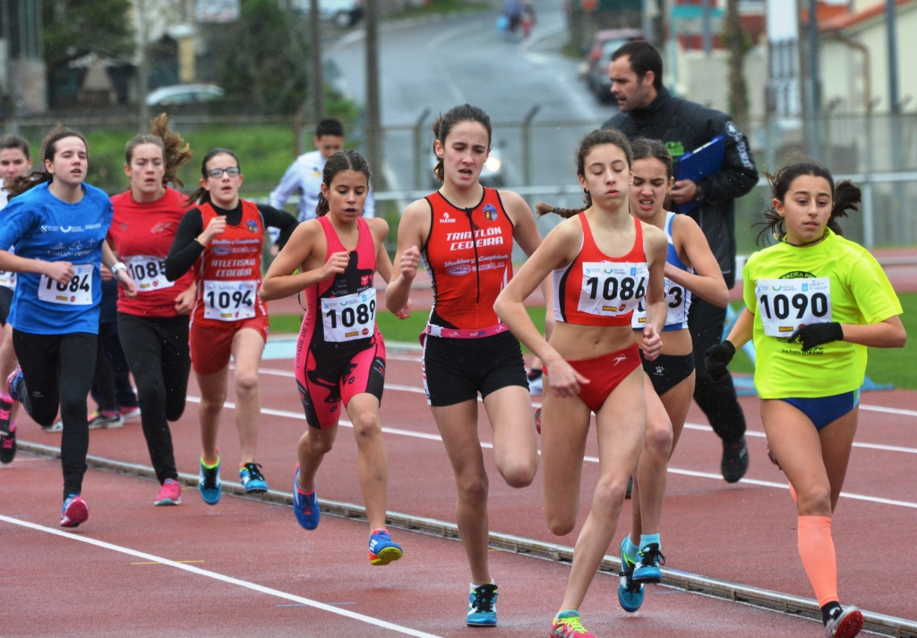Salomé, Claudia y Andrés suben al podio en Santiago y Narón