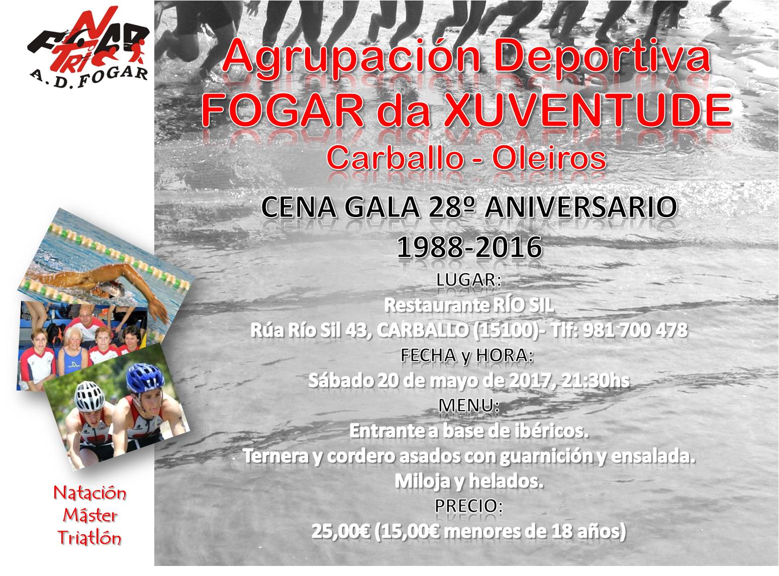 El Fogar celebra su 28º Aniversario en el Asador Río Sil