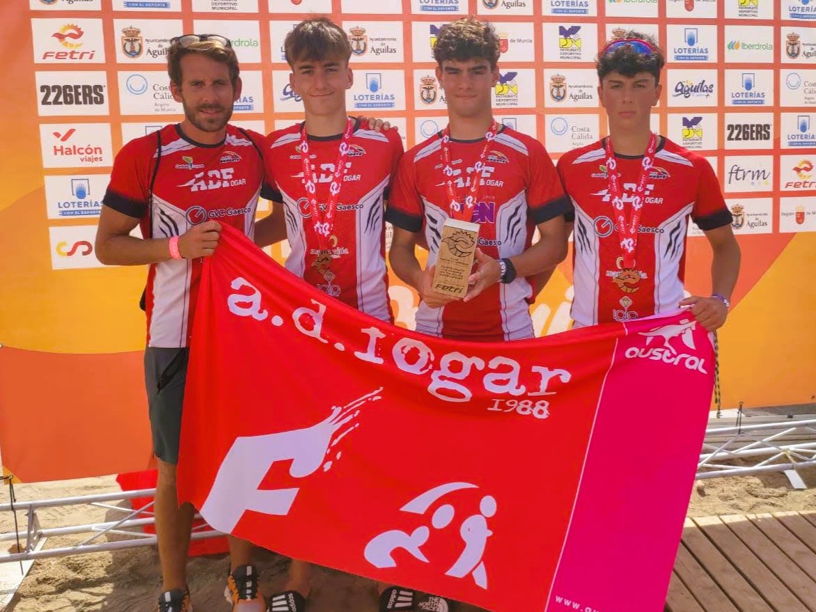 Bronce para os xuvenís no Nacional de Tríatlon Sprint de Águilas