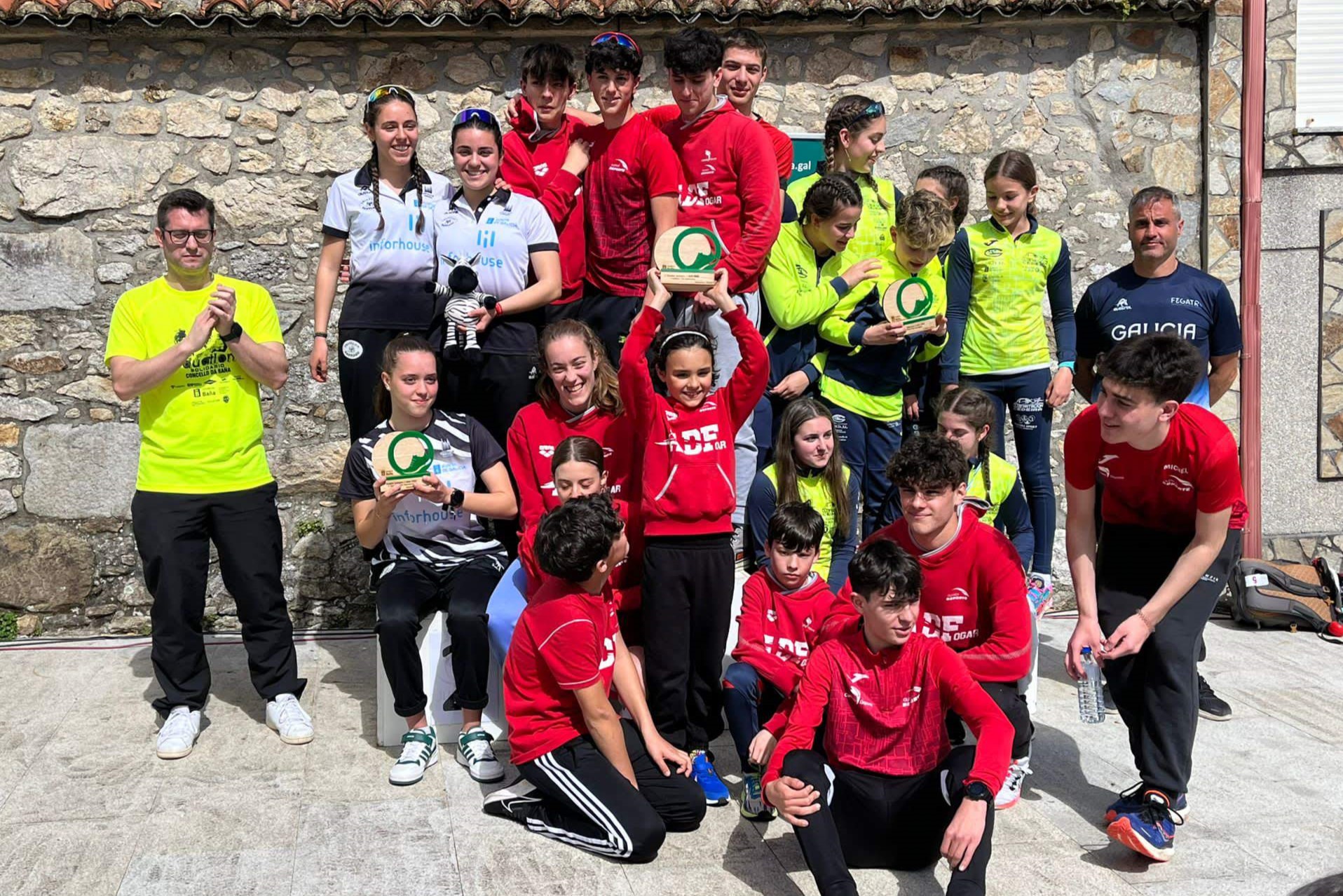 @s nos@s moz@s acadaron once podios no Dúatlon de A Baña 