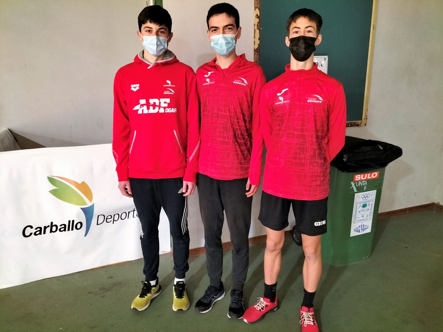 Bo concurso dos nosos atletas no Galego Sub 18 de Pista Cuberta