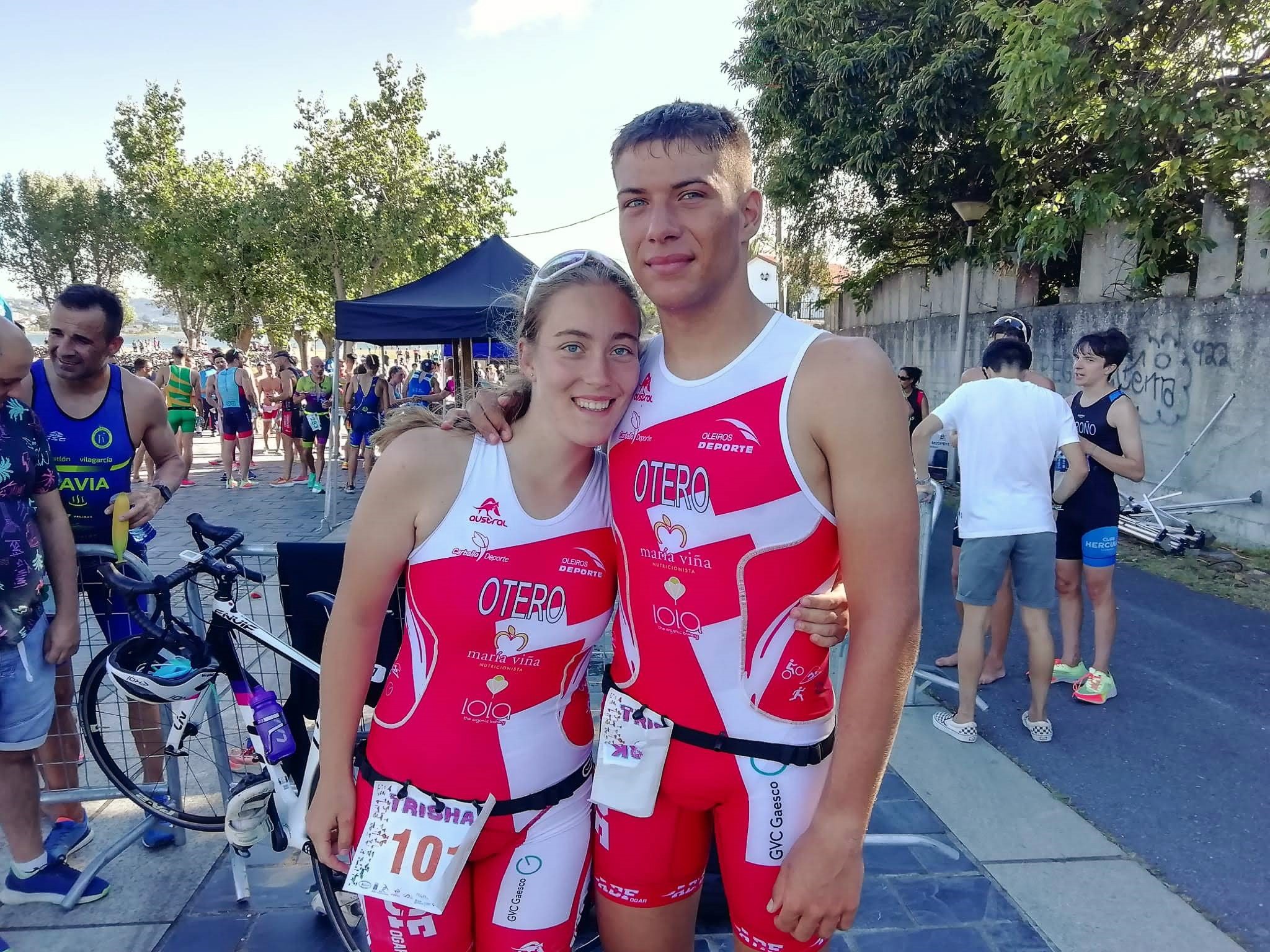 Rubén Otero acada o bronce xuvenil no Trishark de Narón