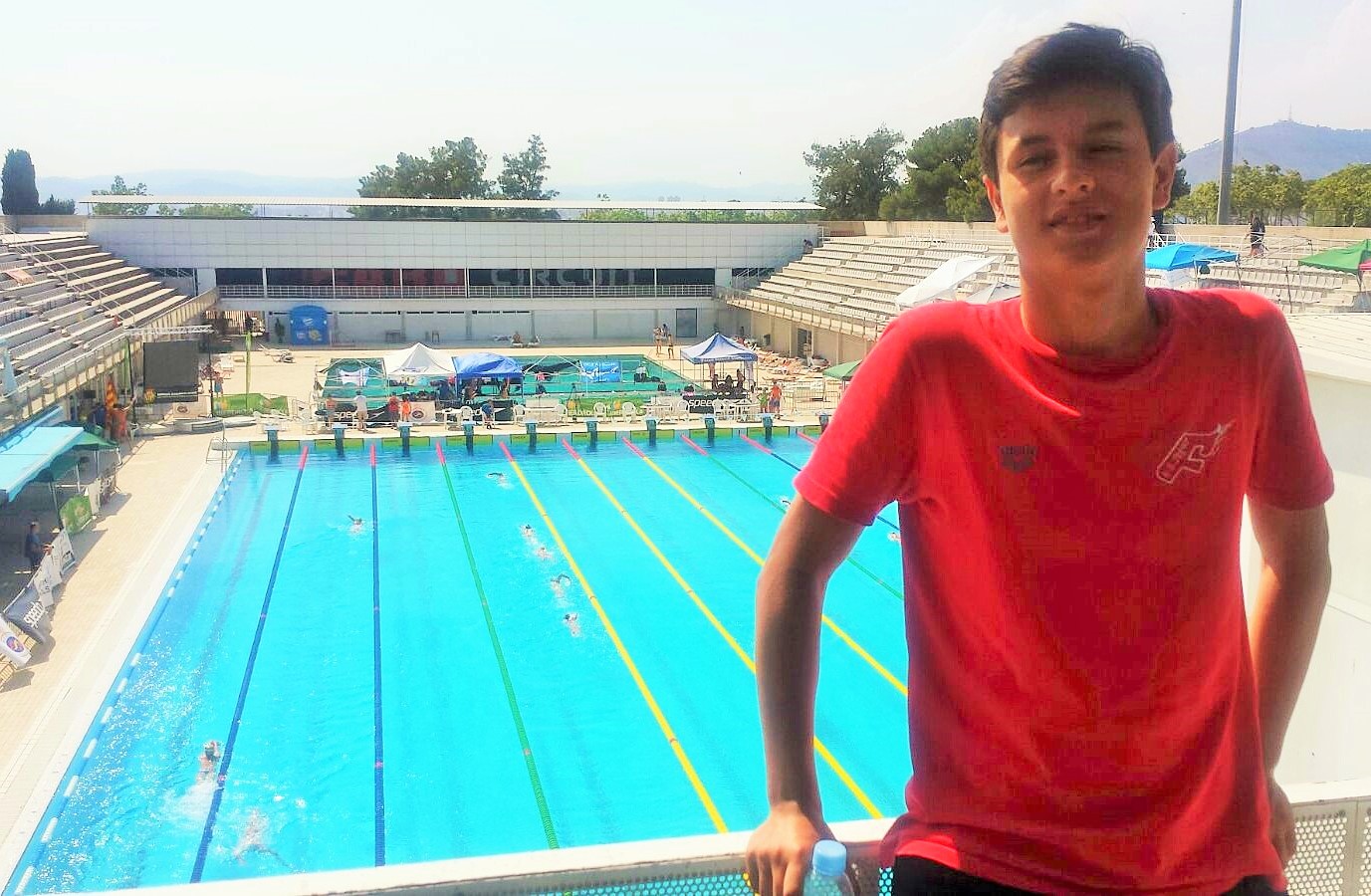 Nicolás Queijeiro acude al Nacional Infantil de Pontevedra