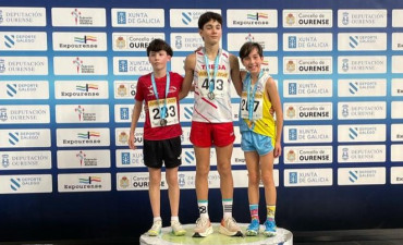 Iago Bello Subcampión Galego Sub14 dos 2.000 metros lisos
