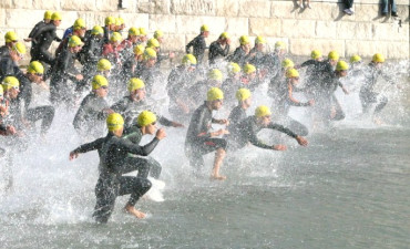 Jose Angel y Manuel estuvieron bien en el Triatlón de Bueu