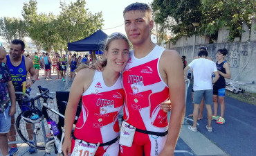 Rubén Otero acada o bronce xuvenil no Trishark de Narón